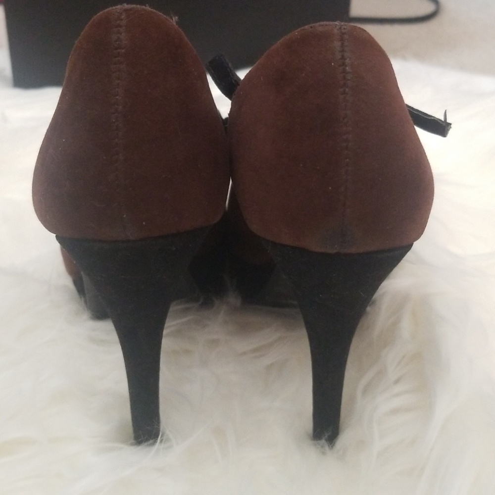 Brown & Black Marco Santi Heels SZ 6 - Picture 5 of 8